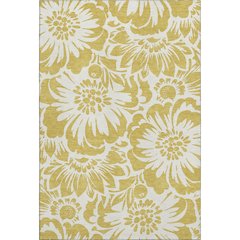 Premium Machine Washable Mayfield  Gold 2'6" x 3'10" Rug