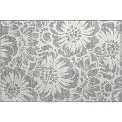 Premium Machine Washable Mayfield  Gray 1'8" x 2'6" Rug