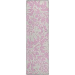 Premium Machine Washable Mayfield  Pink 2'3" x 7'6" Runner Rug