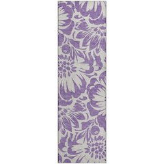 Premium Machine Washable Mayfield  Purple 2'3" x 7'6" Runner Rug
