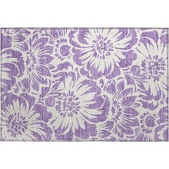 Premium Machine Washable Mayfield  Purple 1'8" x 2'6" Rug