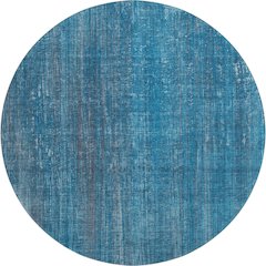 Premium Machine Washable Mayfield  Blue 8' x 8' Round Rug