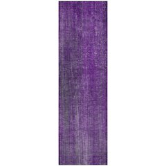 Premium Machine Washable Mayfield  Purple 2'3" x 7'6" Runner Rug