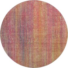 Premium Machine Washable Mayfield  Red 8' x 8' Round Rug