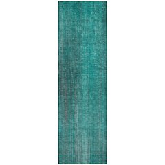 Premium Machine Washable Mayfield  Teal 2'3" x 7'6" Runner Rug