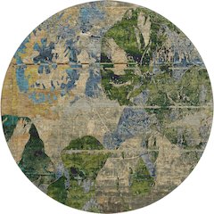 Premium Machine Washable Mayfield  Taupe 8' x 8' Round Rug