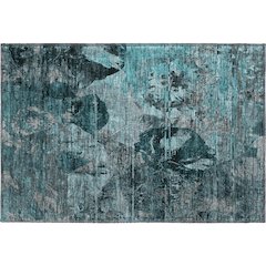 Premium Machine Washable Mayfield  Teal 1'8" x 2'6" Rug