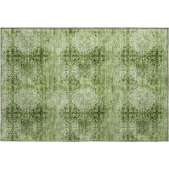 Premium Machine Washable Mayfield  Olive 1'8" x 2'6" Rug