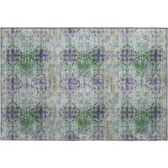 Premium Machine Washable Mayfield  Purple 1'8" x 2'6" Rug