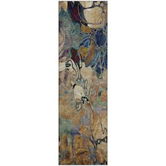 Premium Machine Washable Mayfield  Beige 2'3" x 7'6" Runner Rug