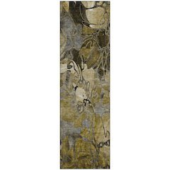 Premium Machine Washable Mayfield  Brown 2'3" x 7'6" Runner Rug