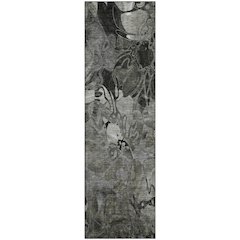 Premium Machine Washable Mayfield  Gray 2'3" x 7'6" Runner Rug