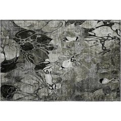 Premium Machine Washable Mayfield  Gray 1'8" x 2'6" Rug