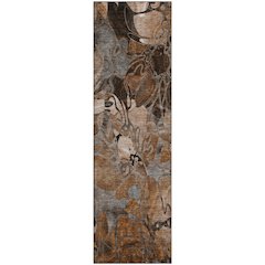 Premium Machine Washable Mayfield  Paprika 2'3" x 7'6" Runner Rug