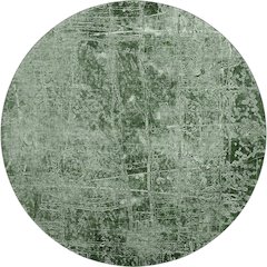 Premium Machine Washable Mayfield  Emerald 8' x 8' Round Rug