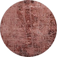 Premium Machine Washable Mayfield  Merlot 8' x 8' Round Rug