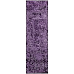 Premium Machine Washable Mayfield  Purple 2'3" x 7'6" Runner Rug