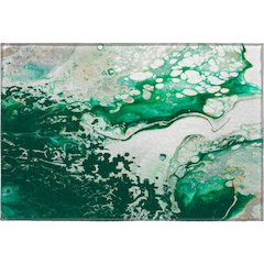 Premium Machine Washable Mayfield  Green 1'8" x 2'6" Rug