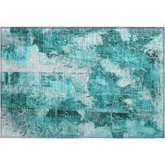 Premium Machine Washable Mayfield  Teal 1'8" x 2'6" Rug