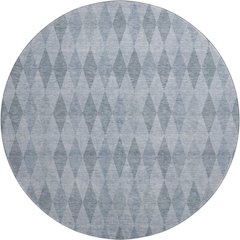 Premium Machine Washable Mayfield  Denim 8' x 8' Round Rug
