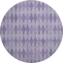 Premium Machine Washable Mayfield  Purple 8' x 8' Round Rug