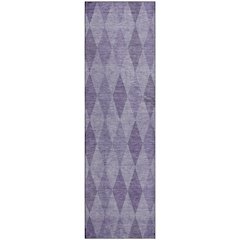 Premium Machine Washable Mayfield  Purple 2'3" x 7'6" Runner Rug