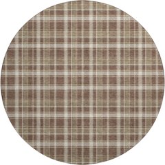 Premium Machine Washable Mayfield  Chocolate 8' x 8' Round Rug