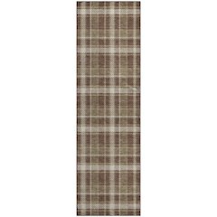 Premium Machine Washable Mayfield  Chocolate 2'3" x 7'6" Runner Rug