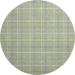 Premium Machine Washable Mayfield  Green 8' x 8' Round Rug