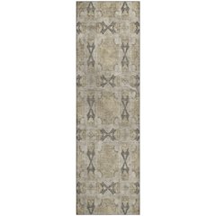 Premium Machine Washable Mayfield  Beige 2'3" x 7'6" Runner Rug