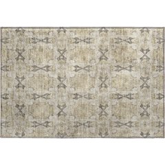 Premium Machine Washable Mayfield  Beige 1'8" x 2'6" Rug