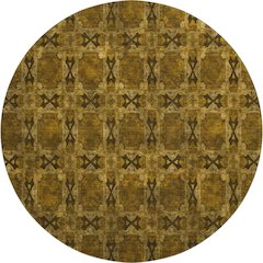 Premium Machine Washable Mayfield  Chocolate 8' x 8' Round Rug