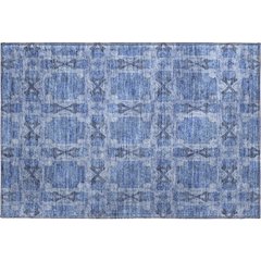 Premium Machine Washable Mayfield  Denim 1'8" x 2'6" Rug