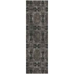 Premium Machine Washable Mayfield  Gray 2'3" x 7'6" Runner Rug
