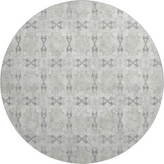 Premium Machine Washable Mayfield  Ivory 8' x 8' Round Rug