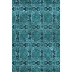 Premium Machine Washable Mayfield  Teal 2'6" x 3'10" Rug