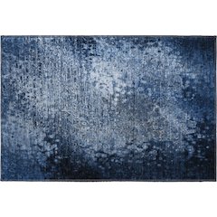 Premium Machine Washable Mayfield  Blue 1'8" x 2'6" Rug