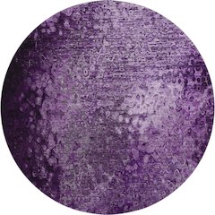 Premium Machine Washable Mayfield  Purple 8' x 8' Round Rug