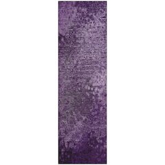Premium Machine Washable Mayfield  Purple 2'3" x 7'6" Runner Rug