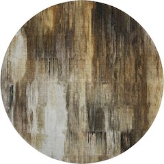 Premium Machine Washable Mayfield  Chocolate 8' x 8' Round Rug