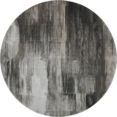 Premium Machine Washable Mayfield  Gray 8' x 8' Round Rug