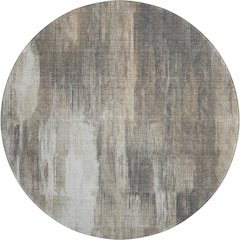 Premium Machine Washable Mayfield  Taupe 8' x 8' Round Rug