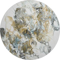 Premium Machine Washable Mayfield  Smoke 8' x 8' Round Rug