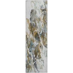 Premium Machine Washable Mayfield  Smoke 2'3" x 7'6" Runner Rug