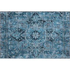Premium Machine Washable Mayfield  Blue 1'8" x 2'6" Rug