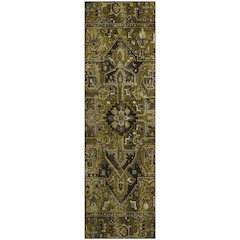 Premium Machine Washable Mayfield  Brown 2'3" x 7'6" Runner Rug