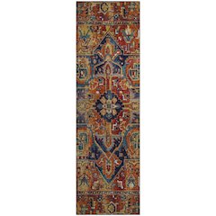 Premium Machine Washable Mayfield  Paprika 2'3" x 7'6" Runner Rug