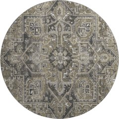 Premium Machine Washable Mayfield  Taupe 8' x 8' Round Rug