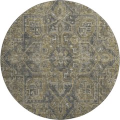 Premium Machine Washable Mayfield  Chocolate 8' x 8' Round Rug