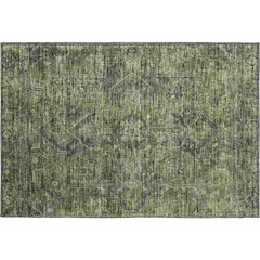 Premium Machine Washable Mayfield  Green 1'8" x 2'6" Rug